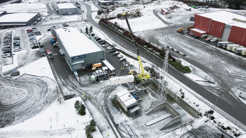 Dronebilde fra site på Stord-1